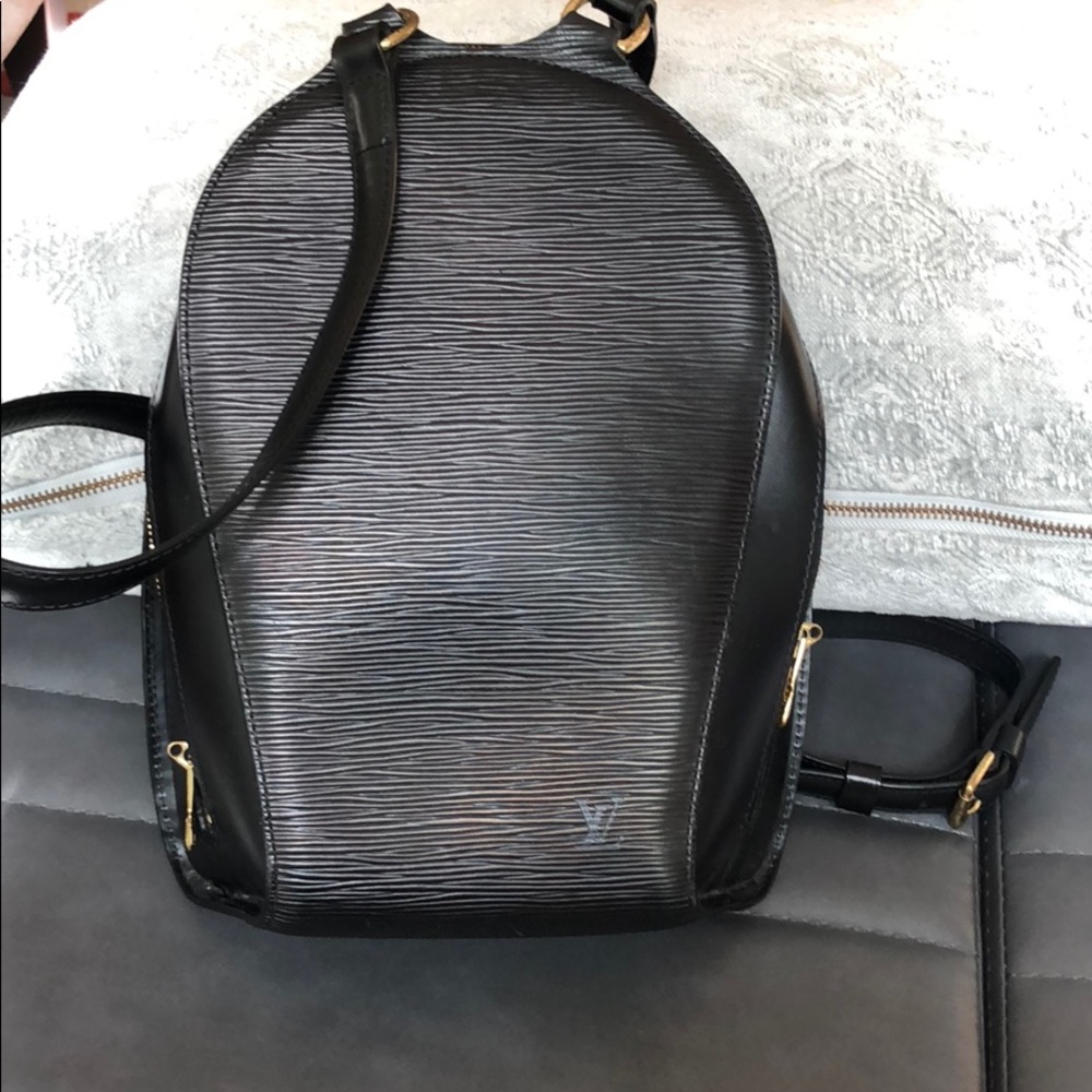 Louise Vuitton Epi Mabillon black backpack